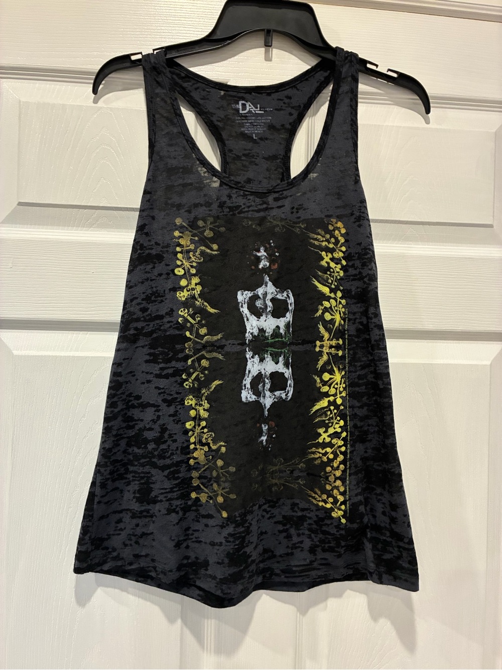 Salvador Dali Decalcomania Burn-out Tank Size Large